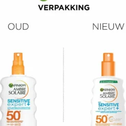Garnier Ambre Solaire Sensitive Expert Zonnebrandspray SPF 50+ - Zonnebrand Voor De Gevoelige Huid - 200 Ml -Goedkope Gezicht Zoet Winkel 1005x1200 1