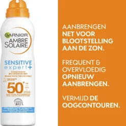 Garnier Ambre Solaire Sensitive Expert+ Beschermende Zonnebrand Mist Spray SPF50+ - 200ml 18 Garnier Ambre Solaire Sensitive Expert+ Beschermende Zonnebrand Mist Spray SPF50+ - 200ml -Goedkope Gezicht Zoet Winkel 1018x1200 2
