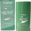 Plently - 1 + 1 Gratis - Groene Thee Masker - Green Mask Stick - 100% Natuurlijk Masker - Gezichtsmasker - Klei Masker - Anti Acne Masker - Verzorgend Masker - Groene Thee - Huidverzorging - Verkoelend - Hydraterend - Hoge Kwaliteit