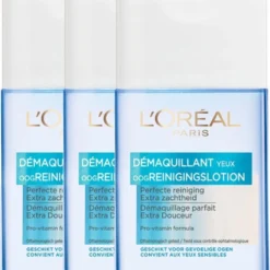 L’Oréal Paris Skin Expert Oog- & Lipmake-up Remover Waterproof - 3 X 125 Ml - Voordeelverpakking -Goedkope Gezicht Zoet Winkel 1033x1200 1