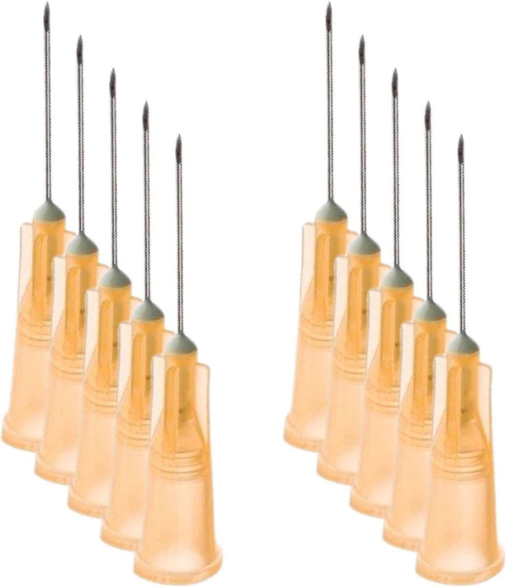 Terumo - Gelaat Steriele Naalden - 25g - 0.5 X 16 Mm - Oranje - Gerstkorrel - Milia - Comedonen - 10 Stuks 1 Terumo - Gelaat Steriele Naalden - 25g - 0.5 X 16 Mm - Oranje - Gerstkorrel - Milia - Comedonen - 10 Stuks