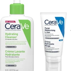 CeraVe Hydrating Cleanser + Facial Lotion Avond Bundel