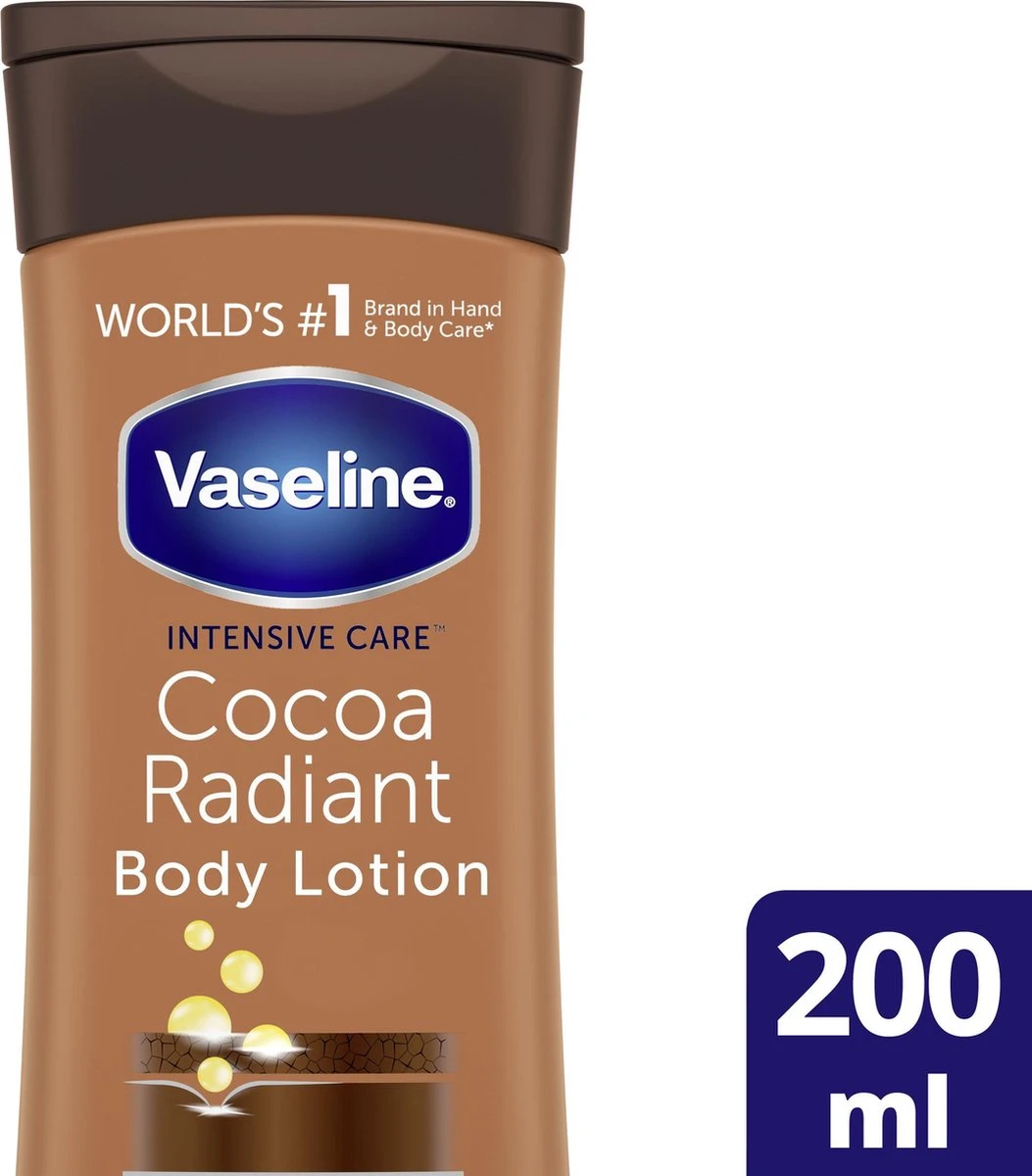 Vaseline® Vaseline Cocoa Radiant Intensive Care Bodylotion - 200 Ml 2 Vaseline® Vaseline Cocoa Radiant Intensive Care Bodylotion - 200 Ml - Afbeelding 2