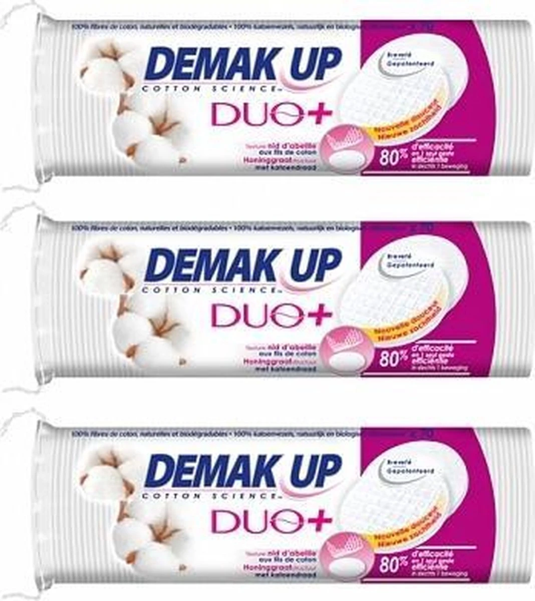 Demak Up Duo+ Rond Wattenschijfjes - 3x70 St 2 Demak Up Duo+ Rond Wattenschijfjes - 3x70 St - Afbeelding 2