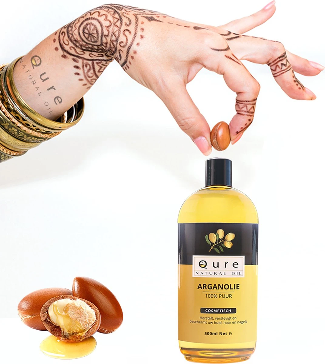 Arganolie 100ml | 100% Puur & Onbewerkt | Argan Olie Voor Gezicht, Haar En Lichaam 5 Arganolie 100ml | 100% Puur & Onbewerkt | Argan Olie Voor Gezicht, Haar En Lichaam - Afbeelding 5