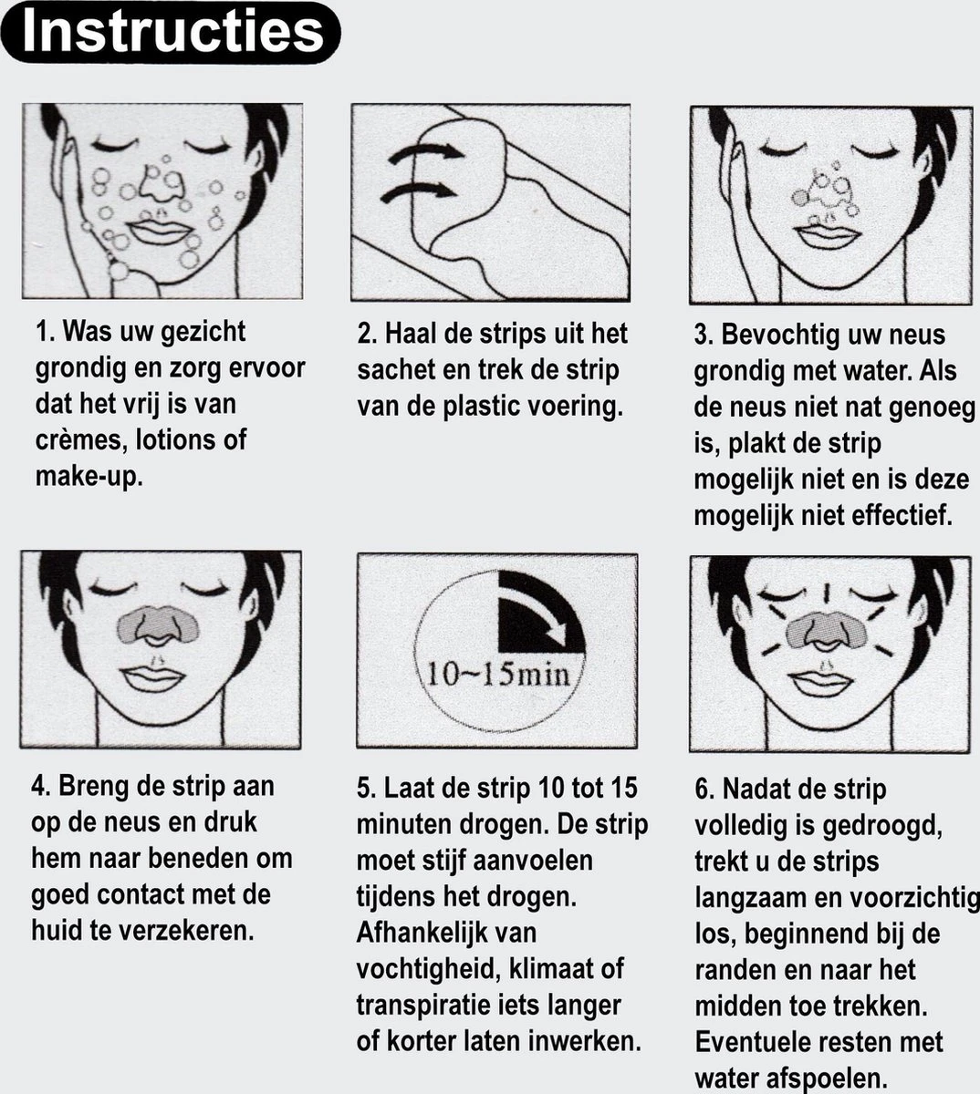 Dear She Nose Pore Strips (10 Strips), Diep Reinigende Neus Strips | Houtskool | Charcoal | Mee-eter Verwijderen | Blackhead Removal | Verstopte Poriën | Puisten | Acne | Vette Huid | Peeling Nose Mask | Pimplepatches | Skincare | Cleansing Strips 6 Dear She Nose Pore Strips (10 Strips), Diep Reinigende Neus Strips | Houtskool | Charcoal | Mee-eter Verwijderen | Blackhead Removal | Verstopte Poriën | Puisten | Acne | Vette Huid | Peeling Nose Mask | Pimplepatches | Skincare | Cleansing Strips - Afbeelding 6