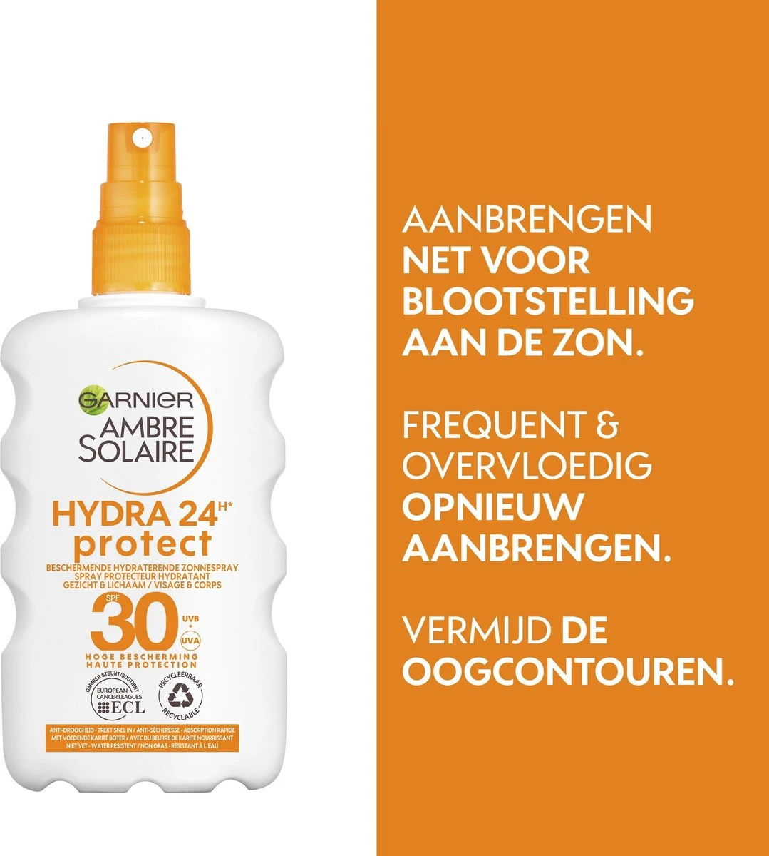 Garnier Ambre Solaire Zonnebrand Spray SPF 30 - 200 Ml 4 Garnier Ambre Solaire Zonnebrand Spray SPF 30 - 200 Ml - Afbeelding 4
