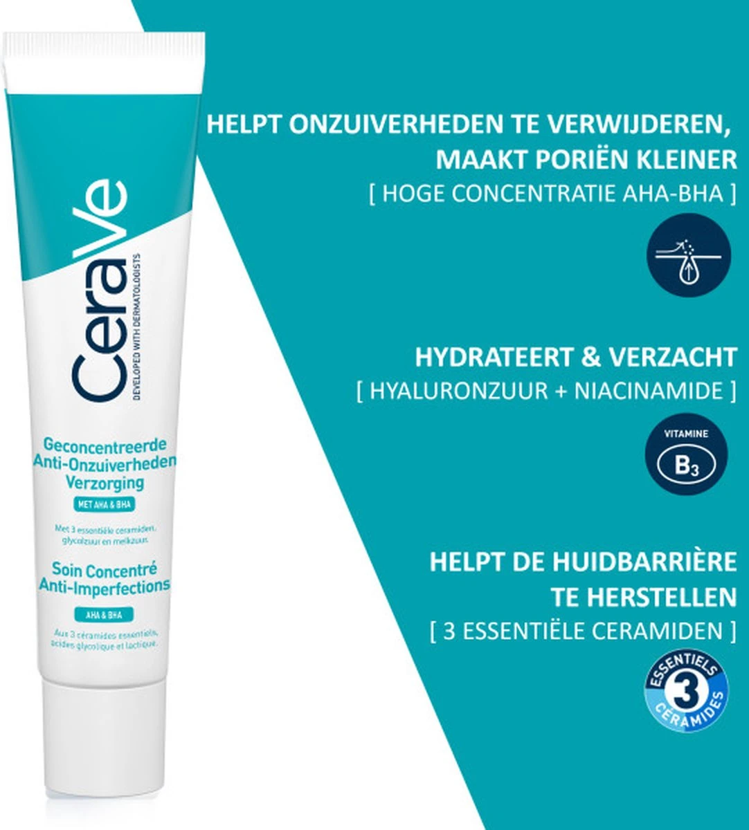 CeraVe Acne Control Gel - 40ml - Voor Onzuivere Huid Met Neiging Tot Acne 8 CeraVe Acne Control Gel - 40ml - Voor Onzuivere Huid Met Neiging Tot Acne - Afbeelding 8