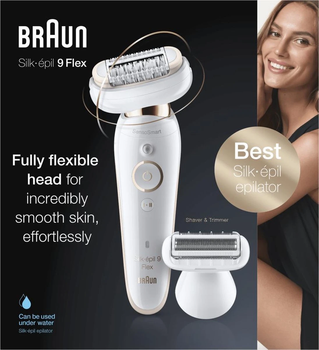 Braun Silk-épil 9002 Flex Wet & Dry Epilator 10 Braun Silk-épil 9002 Flex Wet & Dry Epilator - Afbeelding 10