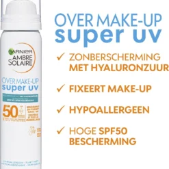 Garnier Ambre Solaire Over Make-up Super UV Zonnebrand SPF 50 - 75ml 18 Garnier Ambre Solaire Over Make-up Super UV Zonnebrand SPF 50 - 75ml -Goedkope Gezicht Zoet Winkel 1104x1200 1