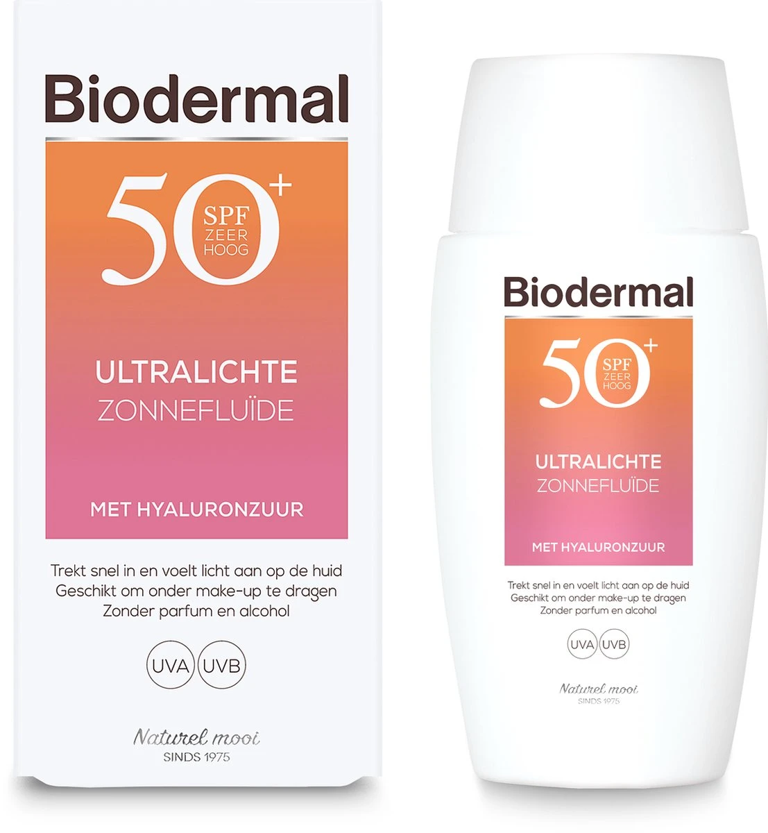 Biodermal Ultralichte Zonnefluide - Zonnebrand Met SPF50+ - Met Hyaluronzuur - Zonnebrand Gezicht 2 Biodermal Ultralichte Zonnefluide - Zonnebrand Met SPF50+ - Met Hyaluronzuur - Zonnebrand Gezicht - Afbeelding 2