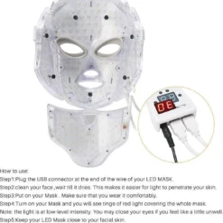 JTEX® - Professioneel LED Masker - Gezichtsmasker - Face Mask - Lichttherapie - 7 Soorten Behandelingen - Anti Rimpel - Anti Acne Huidverzorging - Skin Cleaner - Masker - Anti Aging Mask - Gezichtsbehandeling - New Generation - LED Masker -Goedkope Gezicht Zoet Winkel 1119x1200 1