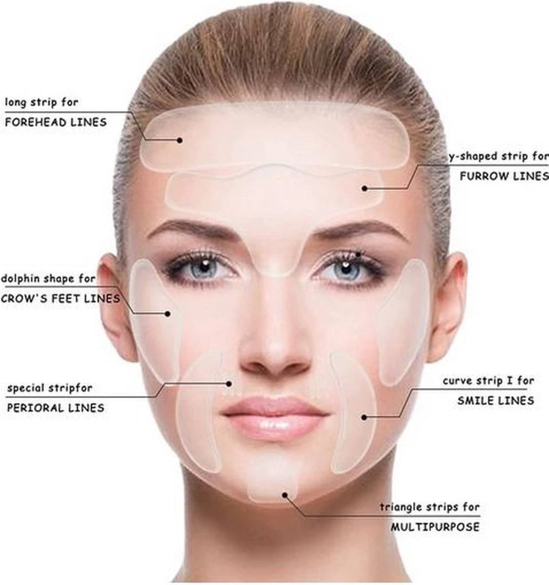 16 Stuks Anti-Rimpel Pads - Herbruikbaar - Silicone Huidverzorging - Tegen Rimpels En Lijntjes, Kin, Voorhoofd, Mond, Rimpelverwijderaar - Rimpels Verwijderen 2 16 Stuks Anti-Rimpel Pads - Herbruikbaar - Silicone Huidverzorging - Tegen Rimpels En Lijntjes, Kin, Voorhoofd, Mond, Rimpelverwijderaar - Rimpels Verwijderen - Afbeelding 2