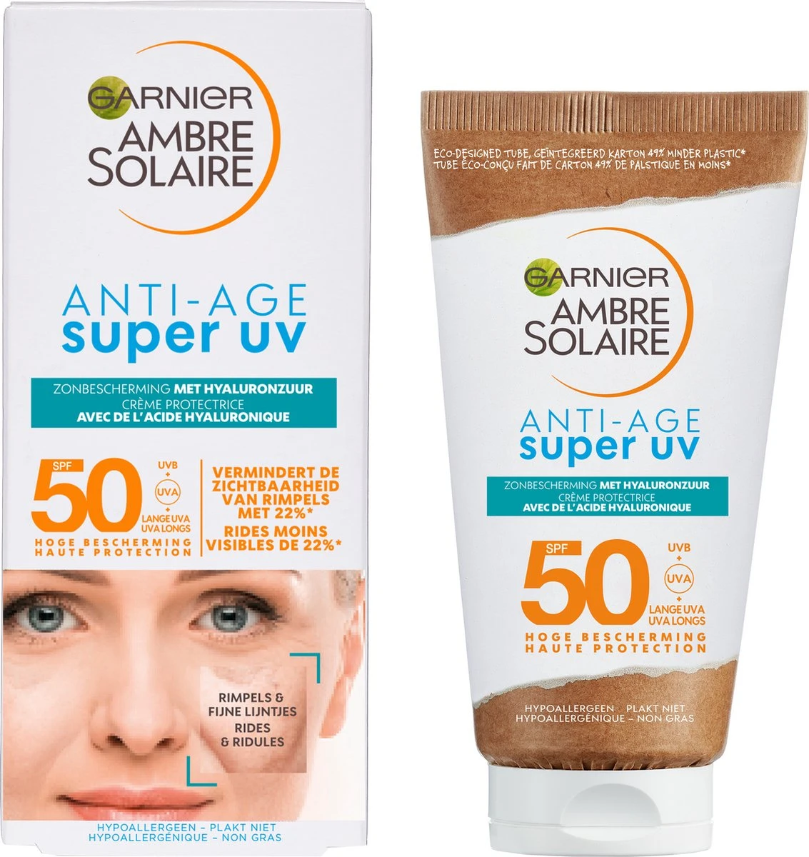 Garnier Ambre Solaire Anti-Age Super UV Zonnebrand - SPF50 3 Garnier Ambre Solaire Anti-Age Super UV Zonnebrand - SPF50 - Afbeelding 3