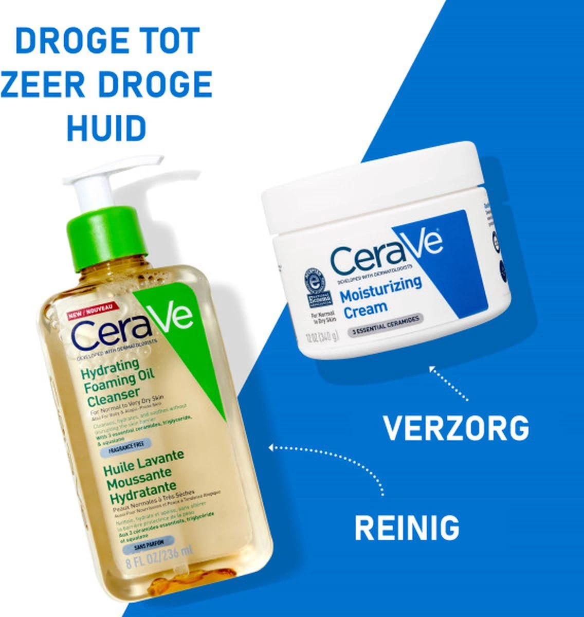 CeraVe - Hydrating Foaming Oil Cleanser - Voor Normale Tot Droge Huid - 236ml 5 CeraVe - Hydrating Foaming Oil Cleanser - Voor Normale Tot Droge Huid - 236ml - Afbeelding 5