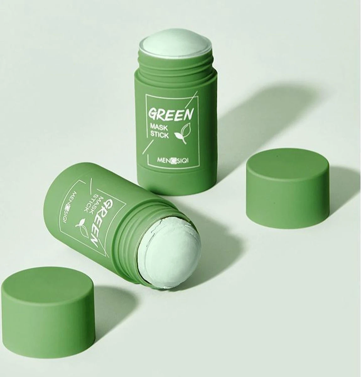 MENGSIQI - Green Mask Stick - Huidverzorging - Gezichtsmasker - Kleimasker - Mee Eters & Acne Verwijderen - Acne Verzorging - Vette Huid - Mee-eter Verwijderaar - Poriën Reiniger -Blackhead - Unisex - Verzachtend -Verkoelend - Dermatologisch Getest 5 MENGSIQI - Green Mask Stick - Huidverzorging - Gezichtsmasker - Kleimasker - Mee Eters & Acne Verwijderen - Acne Verzorging - Vette Huid - Mee-eter Verwijderaar - Poriën Reiniger -Blackhead - Unisex - Verzachtend -Verkoelend - Dermatologisch Getest - Afbeelding 5