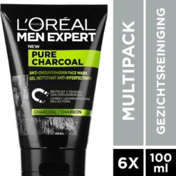 L’Oréal Paris Men Expert Pure Charcoal Gezichtsreiniging - 6 X 100 Ml - Voordeelverpakking 20 L’Oréal Paris Men Expert Pure Charcoal Gezichtsreiniging - 6 X 100 Ml - Voordeelverpakking -Goedkope Gezicht Zoet Winkel 1158x1200 1