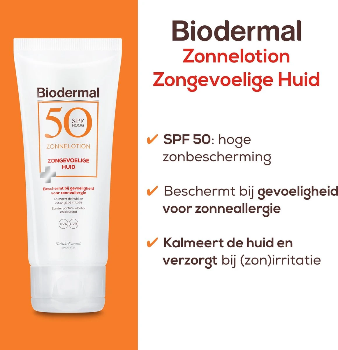Biodermal Zonnelotion Gevoelige Huid - Zonnebrand Voor De Gevoelige Huid - Spf 50 - 100 Ml - Ook Geschikt Voor Kinderen 5 Biodermal Zonnelotion Gevoelige Huid - Zonnebrand Voor De Gevoelige Huid - Spf 50 - 100 Ml - Ook Geschikt Voor Kinderen - Afbeelding 5