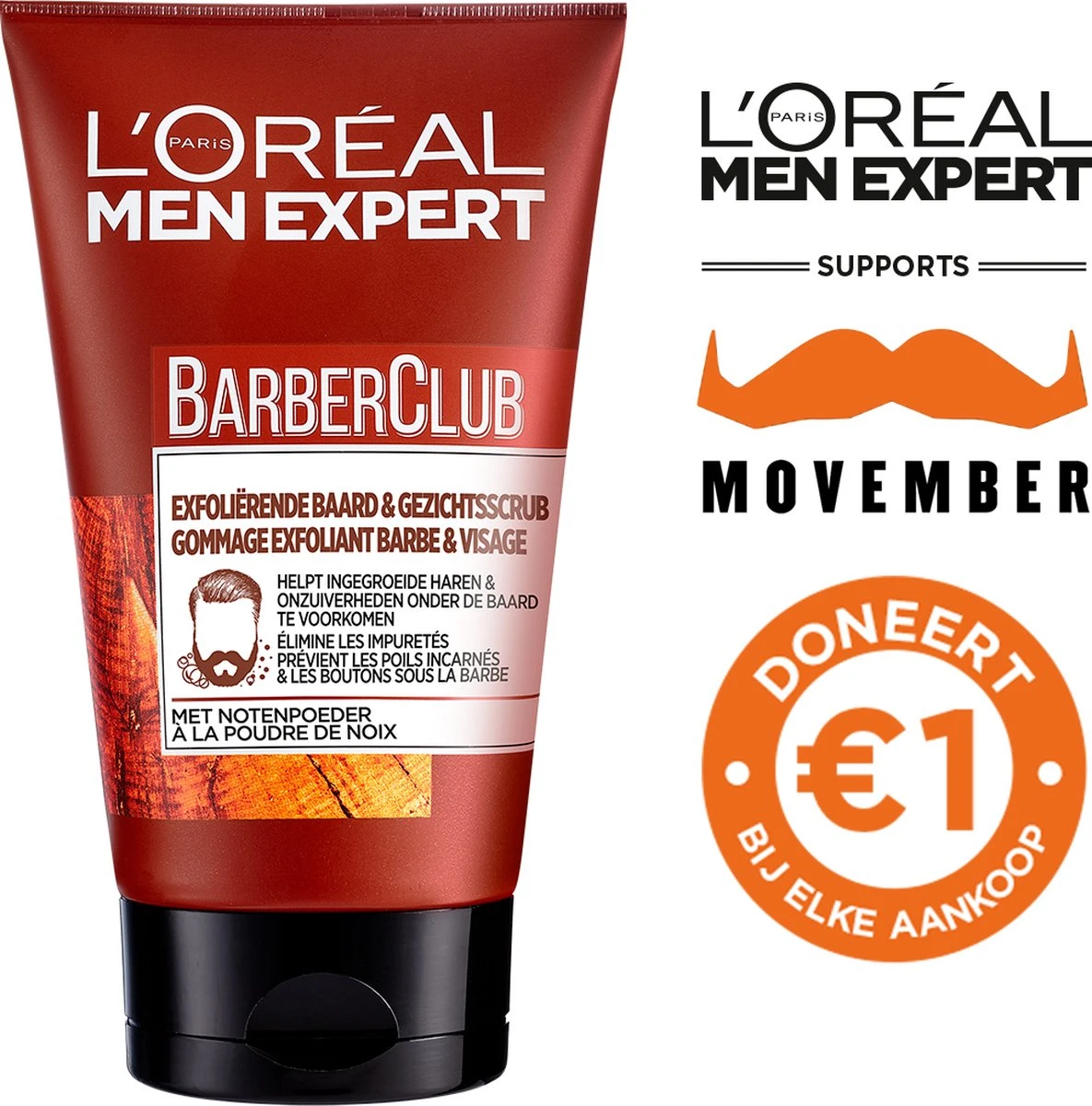 L’Oréal Paris Men Expert Barber Club Exfoliërende Baard & Gezichtsscrub - 100 Ml 3 L’Oréal Paris Men Expert Barber Club Exfoliërende Baard & Gezichtsscrub - 100 Ml - Afbeelding 3