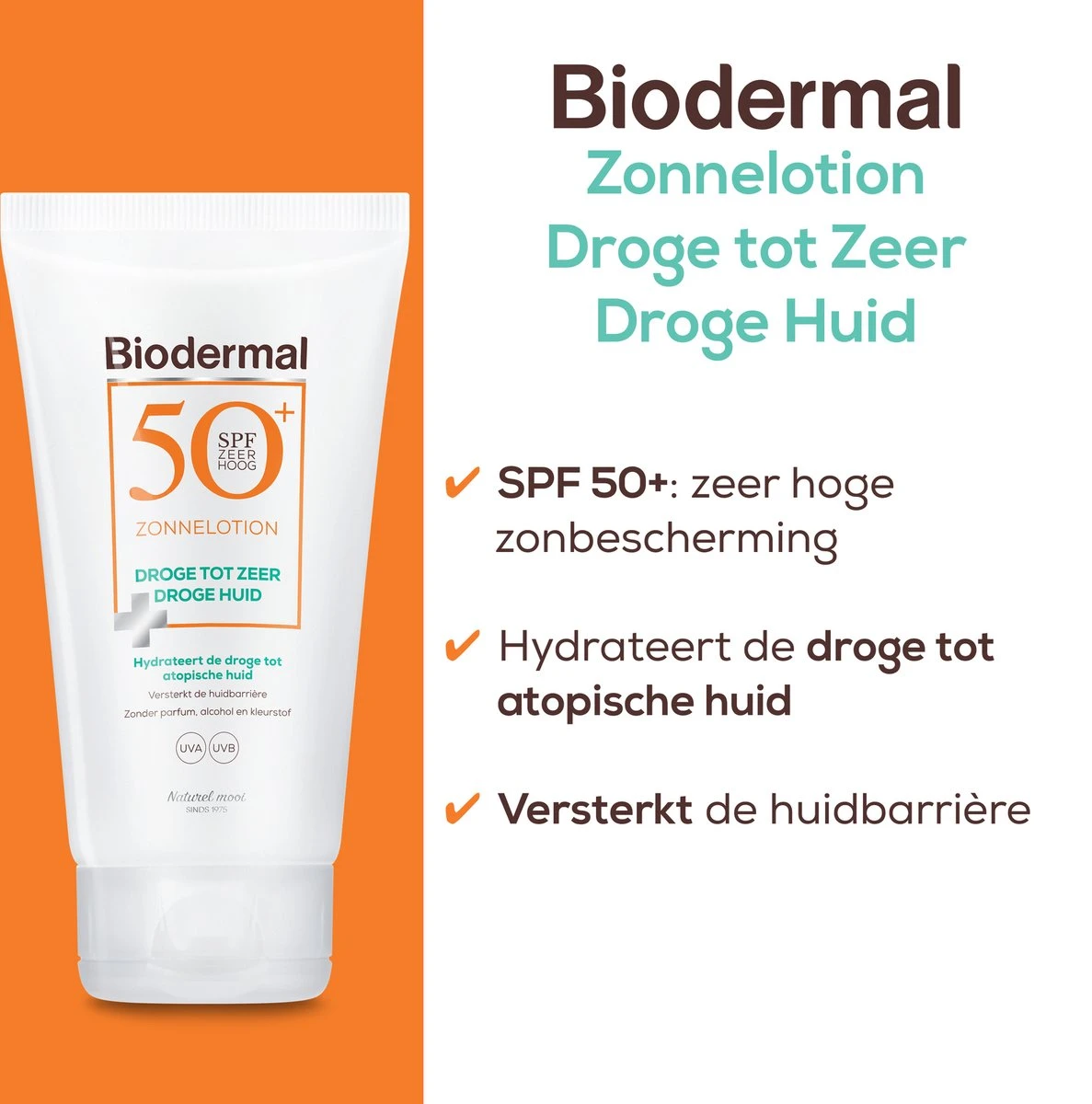 Biodermal Zonnelotion Droge Huid - Zonnebrand Voor De Droge Huid - Spf50+ 150ml - Ook Geschikt Voor Kinderen 5 Biodermal Zonnelotion Droge Huid - Zonnebrand Voor De Droge Huid - Spf50+ 150ml - Ook Geschikt Voor Kinderen - Afbeelding 5