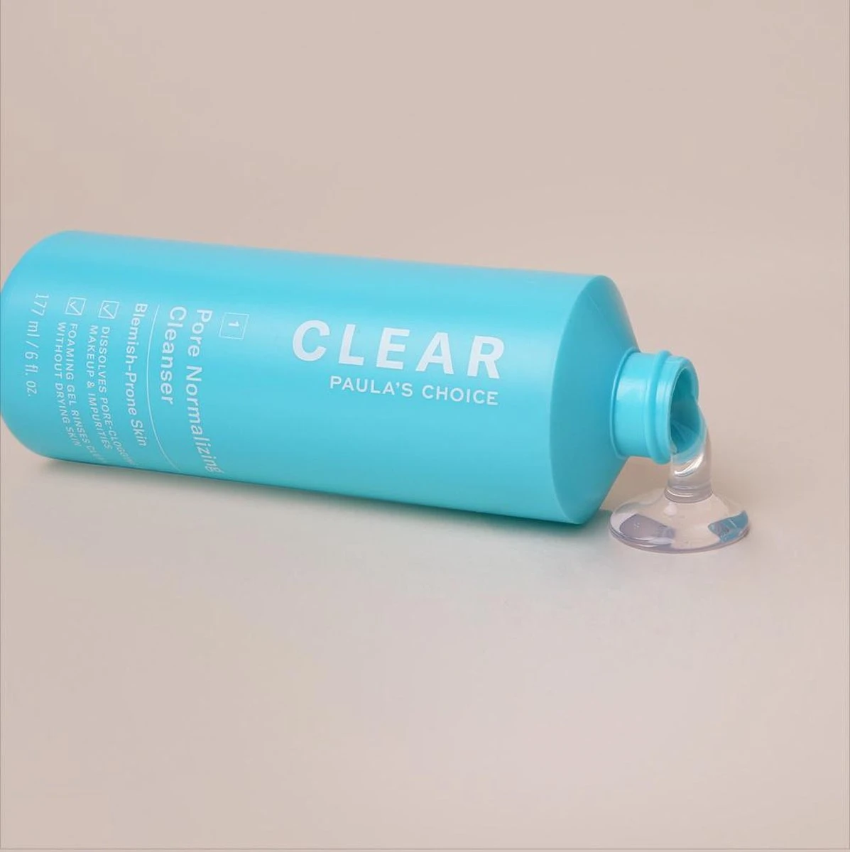 Paula's Choice CLEAR Gel Gezichtsreiniger - Met Salicylzuur - Alle Huidtypen & Acne Huid - 177 Ml 2 Paula's Choice CLEAR Gel Gezichtsreiniger - Met Salicylzuur - Alle Huidtypen & Acne Huid - 177 Ml - Afbeelding 2