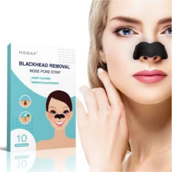 HODAF Nose Pore Strips (10 Stuks), Diep Reinigende Neus Strips | Houtskool | Charcoal | Mee-eter Verwijderen | Blackhead Removal | Verstopte Poriën | Puisten | Acne | Peeling Nose Mask | Pimplepatches | Skincare | Cleansing Strips | Poriën Op Neus