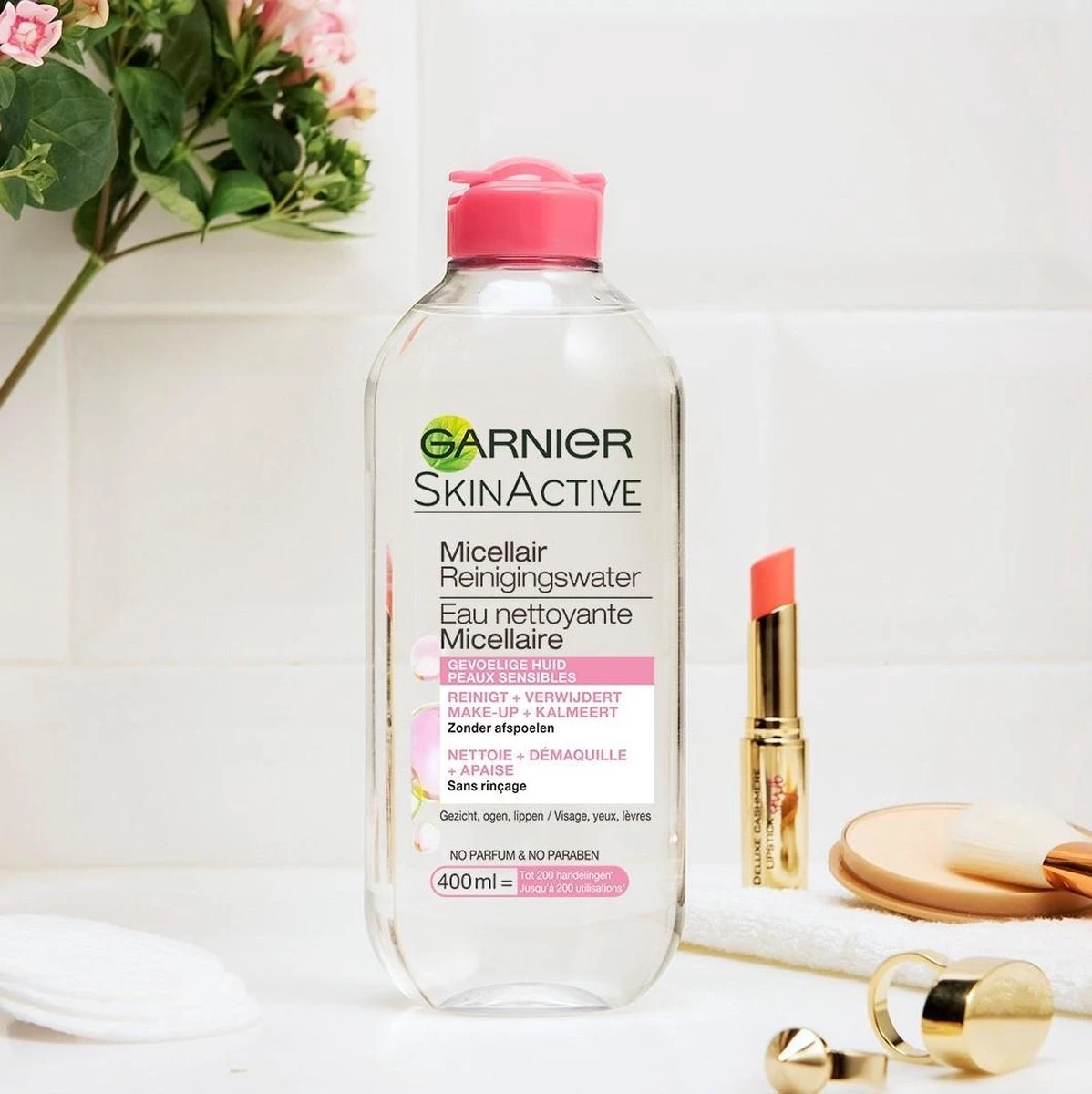 Garnier SkinActive Micellair Reinigingswater Voor De Gevoelige Huid - 3 X 400ml 5 Garnier SkinActive Micellair Reinigingswater Voor De Gevoelige Huid - 3 X 400ml - Afbeelding 5