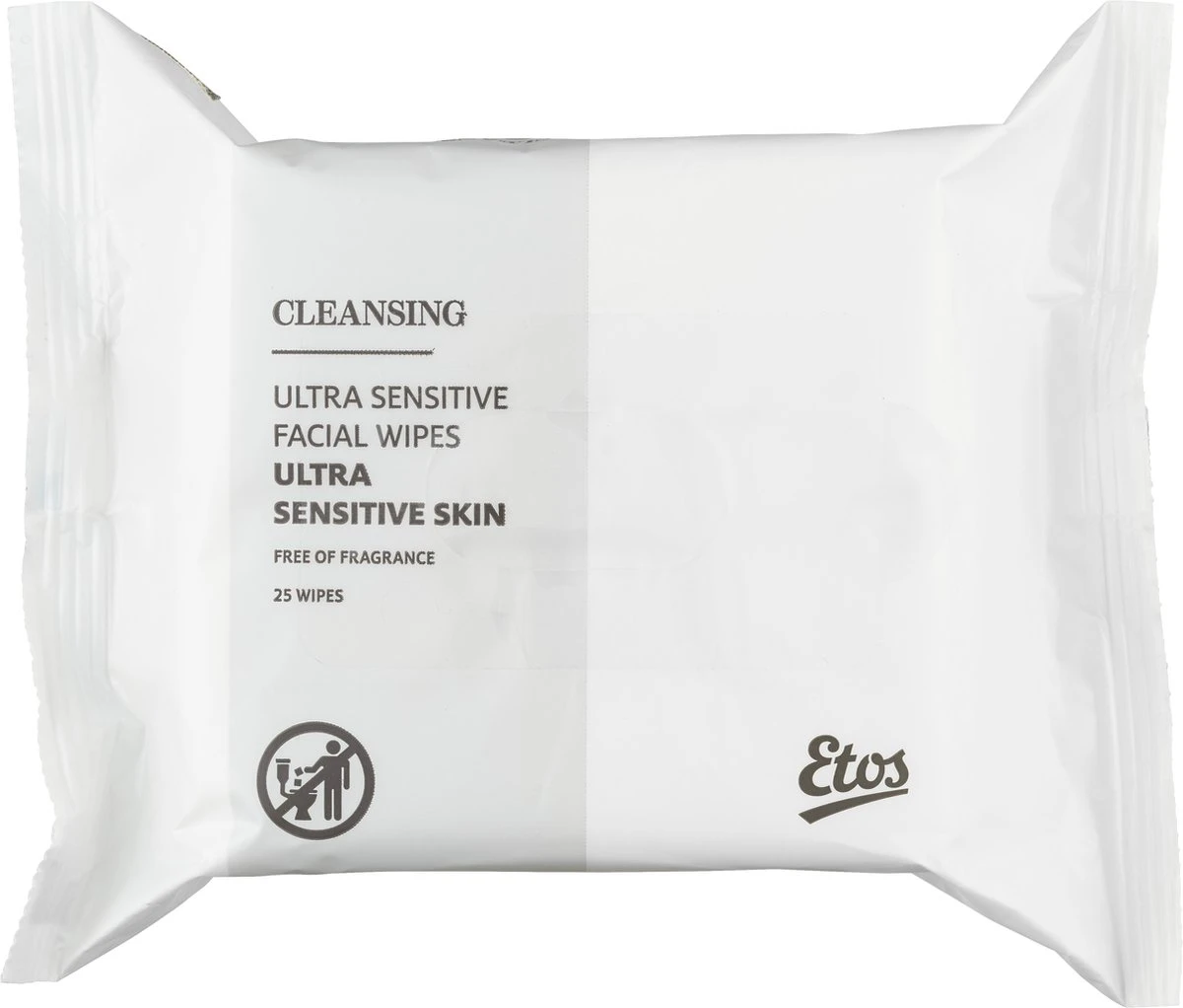 Etos Reinigende Gezichtsdoekjes - Ultra Sensitive - 125 Stuks- (5 X 25 Stuks) 2 Etos Reinigende Gezichtsdoekjes - Ultra Sensitive - 125 Stuks- (5 X 25 Stuks) - Afbeelding 2