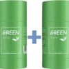 Merkloos Green Mask Stick – 2 Stuks – Gezichtsmasker – Gezichtsverzorging - Mee-eters Verwijderen – Natuurlijk Product