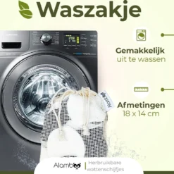 16x Herbruikbare Wattenschijfjes - Wasbare Zachte Wattenschijfjes - Duurzame & Biologische - Inclusief Waszakje -Goedkope Gezicht Zoet Winkel 1200x1041