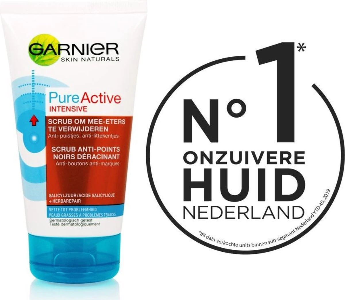 Garnier Skinactive Face PureActive Intensive Scrub Tegen Mee-Eters En Puistjes- 150ml X 2 - Scrub 12 Garnier Skinactive Face PureActive Intensive Scrub Tegen Mee-Eters En Puistjes- 150ml X 2 - Scrub - Afbeelding 12