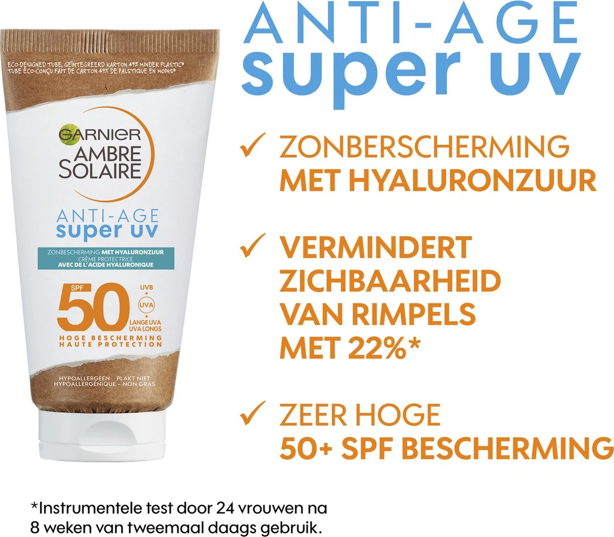 Garnier Ambre Solaire Anti-Age Super UV Zonnebrand - SPF50 4 Garnier Ambre Solaire Anti-Age Super UV Zonnebrand - SPF50 - Afbeelding 4