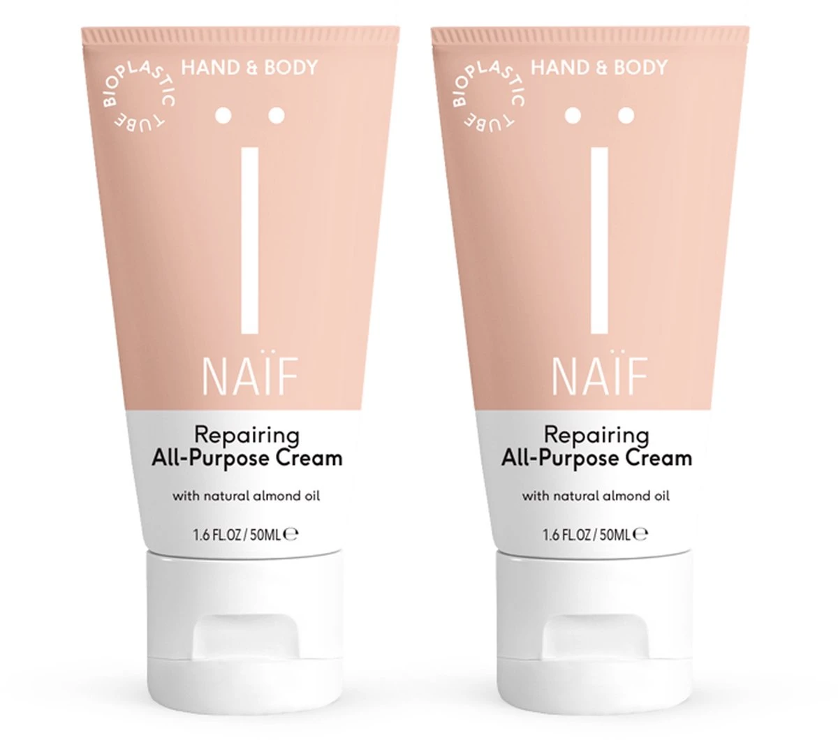 Naïf Herstellende Alles-in-één Crème - Huidverzorging - 2 X 50ml - Met Natuurlijke Ingrediënten 1 Naïf Herstellende Alles-in-één Crème - Huidverzorging - 2 X 50ml - Met Natuurlijke Ingrediënten