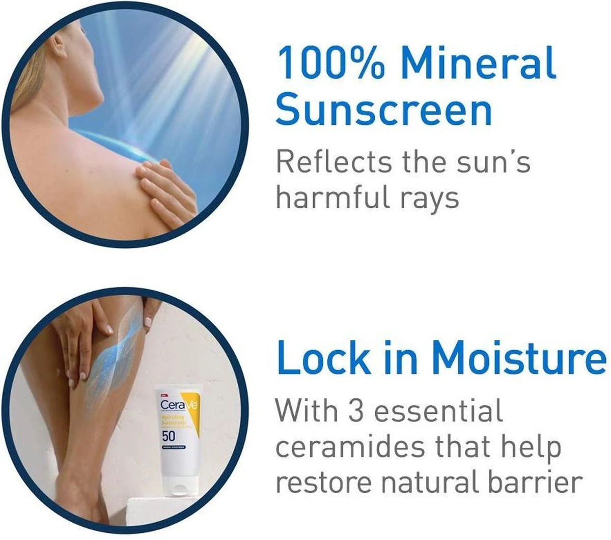 CeraVe Hydraterende Minerale Zonnebrandcrème SPF 30 Bodylotion - 150 Ml 3 CeraVe Hydraterende Minerale Zonnebrandcrème SPF 30 Bodylotion - 150 Ml - Afbeelding 3