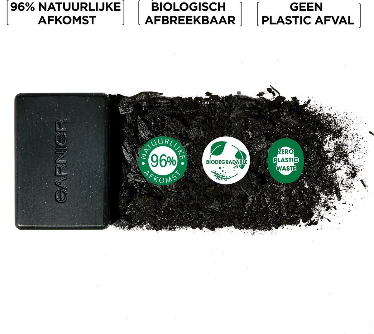 Garnier SkinActive Pure Active Charcoal Gezichtsreinigings Bar 100 Gr 3 Garnier SkinActive Pure Active Charcoal Gezichtsreinigings Bar 100 Gr - Afbeelding 3