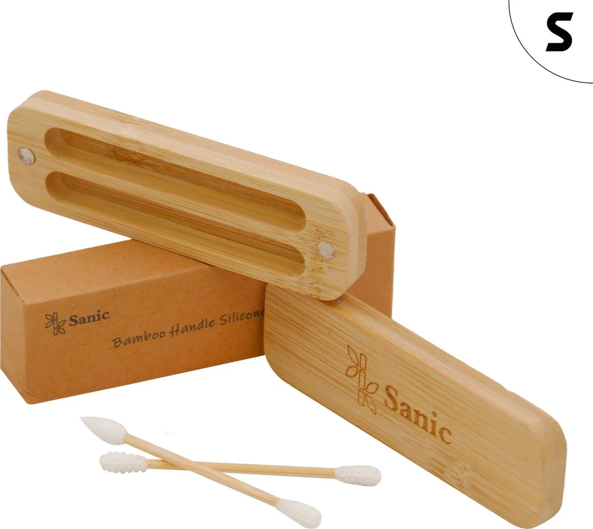 Sanic Herbruikbare Wattenstaafjes Bamboe Met Bamboehouder Wasbare Oorstaafjes Oorstokjes Herbruikbaar Duurzaam Zero-Waste Plastic Vrij - 2 Stuks 1 Sanic Herbruikbare Wattenstaafjes Bamboe Met Bamboehouder Wasbare Oorstaafjes Oorstokjes Herbruikbaar Duurzaam Zero-Waste Plastic Vrij - 2 Stuks