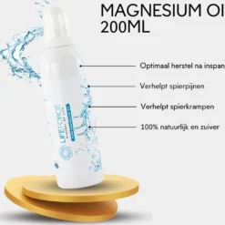 Lifeforce Magnesium Olie - Magnesiumspray (200 Ml) - Puur Zechstein - Magnesiumchloride 100% Natuurlijk En Zuiver -Goedkope Gezicht Zoet Winkel 1200x1074