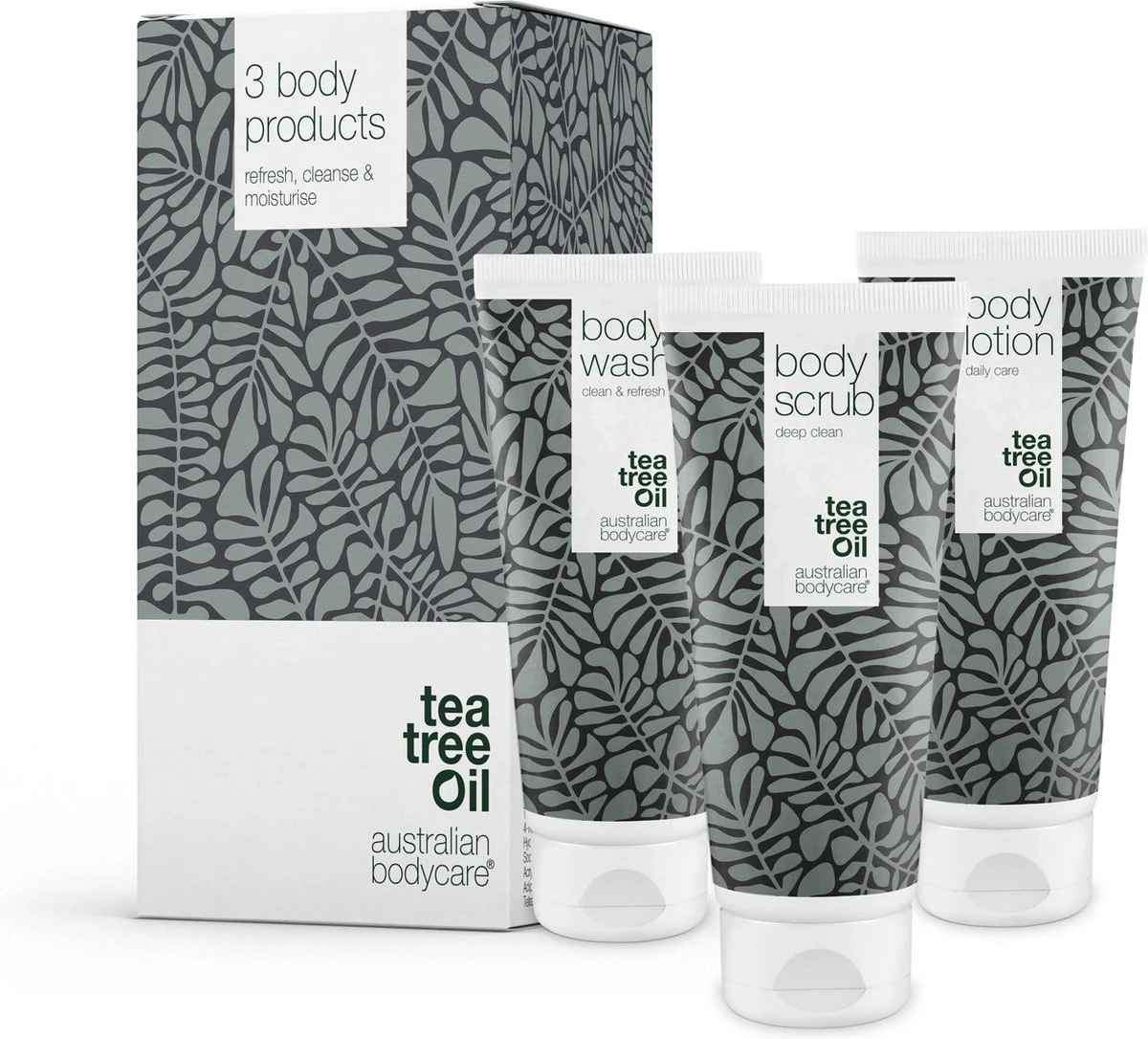 Australian Bodycare Body Treatment - 3 Producten Tegen Puistjes, Een Onzuivere Huid En Mee–eters Op De Rug En Billen Gebaseerd Op Tea Tree Olie - Bevat Douchegel En Peeling Om Je Huid Te Reinigen En Bodylotion Om Je Huid Te Hydrateren En Verzorgen 1 Australian Bodycare Body Treatment - 3 Producten Tegen Puistjes, Een Onzuivere Huid En Mee–eters Op De Rug En Billen Gebaseerd Op Tea Tree Olie - Bevat Douchegel En Peeling Om Je Huid Te Reinigen En Bodylotion Om Je Huid Te Hydrateren En Verzorgen