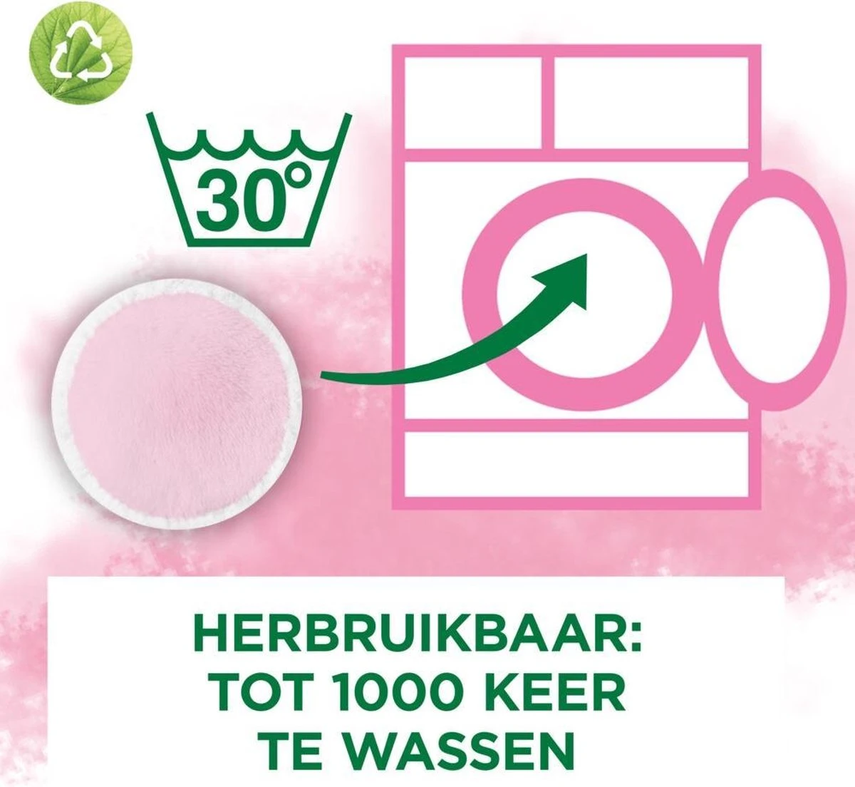 Garnier SkinActive Eco Pads - Herbruikbare Wattenschijfjes - 3 Stuks - Duurzame Gezichtsreiniging 6 Garnier SkinActive Eco Pads - Herbruikbare Wattenschijfjes - 3 Stuks - Duurzame Gezichtsreiniging - Afbeelding 6