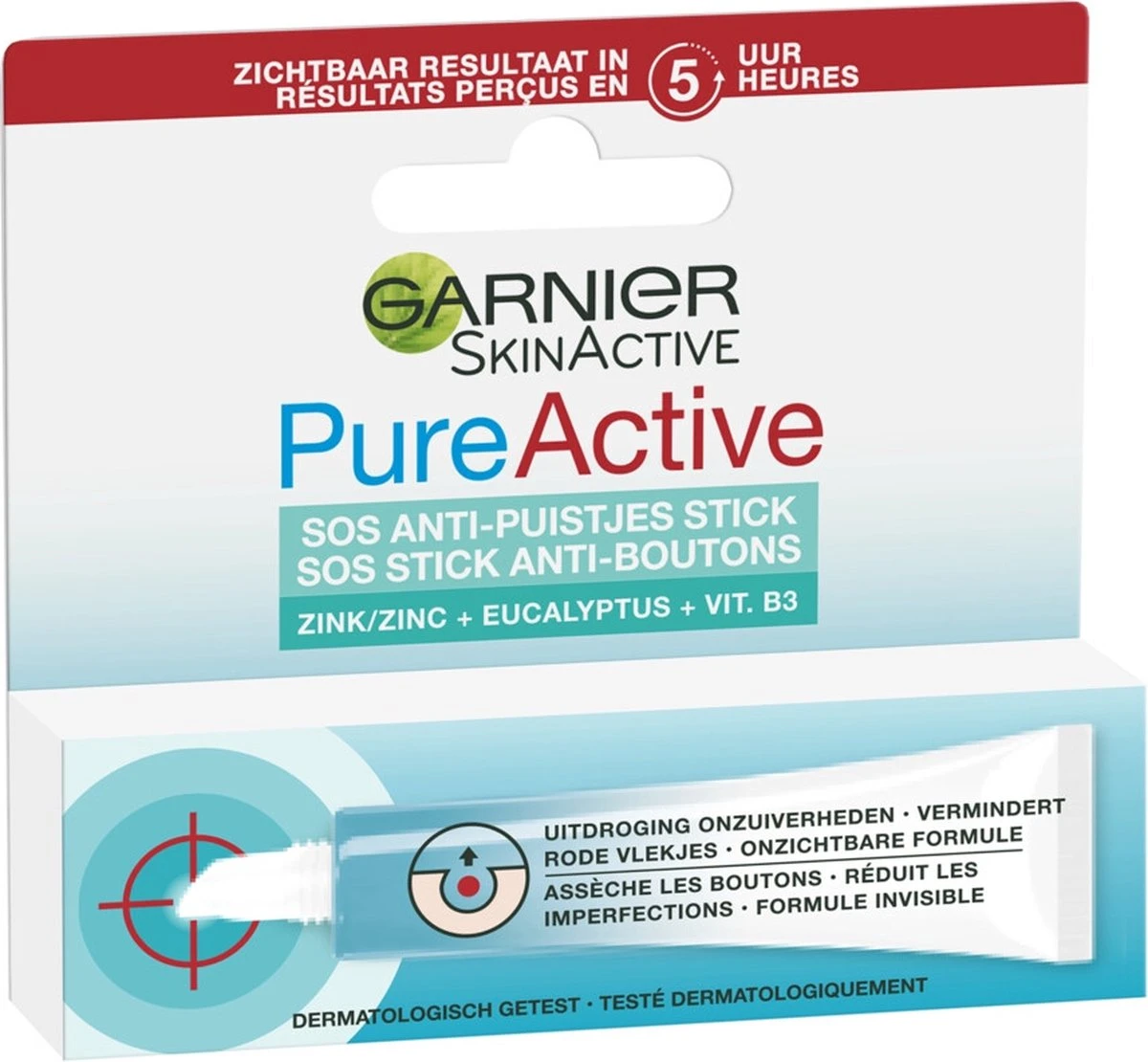 Garnier Skinactive Face SOS Anti-Puistjes Stick - 10 Ml - Tegen Puistjes, Onzuiverheden En Rode Vlekjes 2 Garnier Skinactive Face SOS Anti-Puistjes Stick - 10 Ml - Tegen Puistjes, Onzuiverheden En Rode Vlekjes - Afbeelding 2