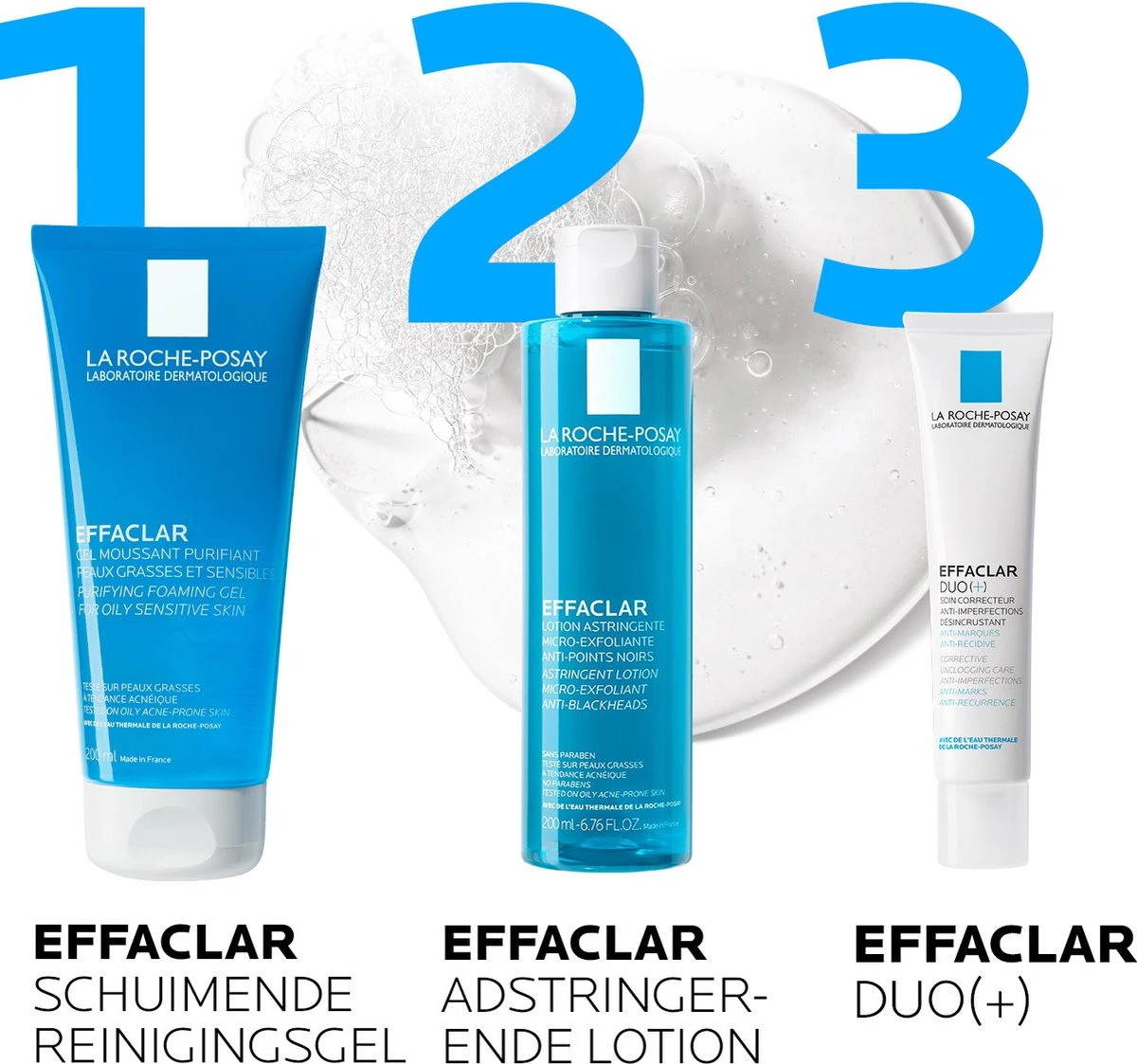 La Roche-Posay Effaclar Zuiverende Gel - 200ml - Onzuivere Huid 8 La Roche-Posay Effaclar Zuiverende Gel - 200ml - Onzuivere Huid - Afbeelding 8