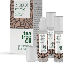 Australian Bodycare Tea Tree Olie Stick - Tea Tree Stick Tegen Onzuiverheden Voor Vlekjes, Puistjes En Een Vette, Acne-gevoelige Huid Met Australische Tea Tree Olie Van Hoge Kwaliteit (goedgekeurd Door Farmaceuten), 3 X 9 Ml.
