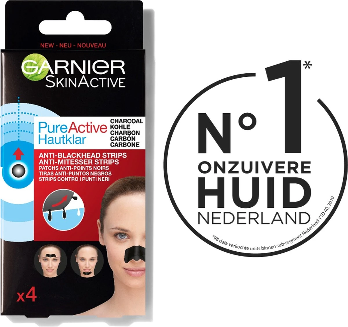 Garnier Skinactive Face SkinActive PureActive Nose Strips Charcoal - 2 X 4 Stuks - Voordeelverpakking 10 Garnier Skinactive Face SkinActive PureActive Nose Strips Charcoal - 2 X 4 Stuks - Voordeelverpakking - Afbeelding 10