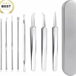 Mee-eters Verwijderen - Blackhead Remover - Puistjes - Professionele Kit - 8 Luxe Puisten Lepels - Mee Eter Lepel Met Een Handig Opbergdoosje