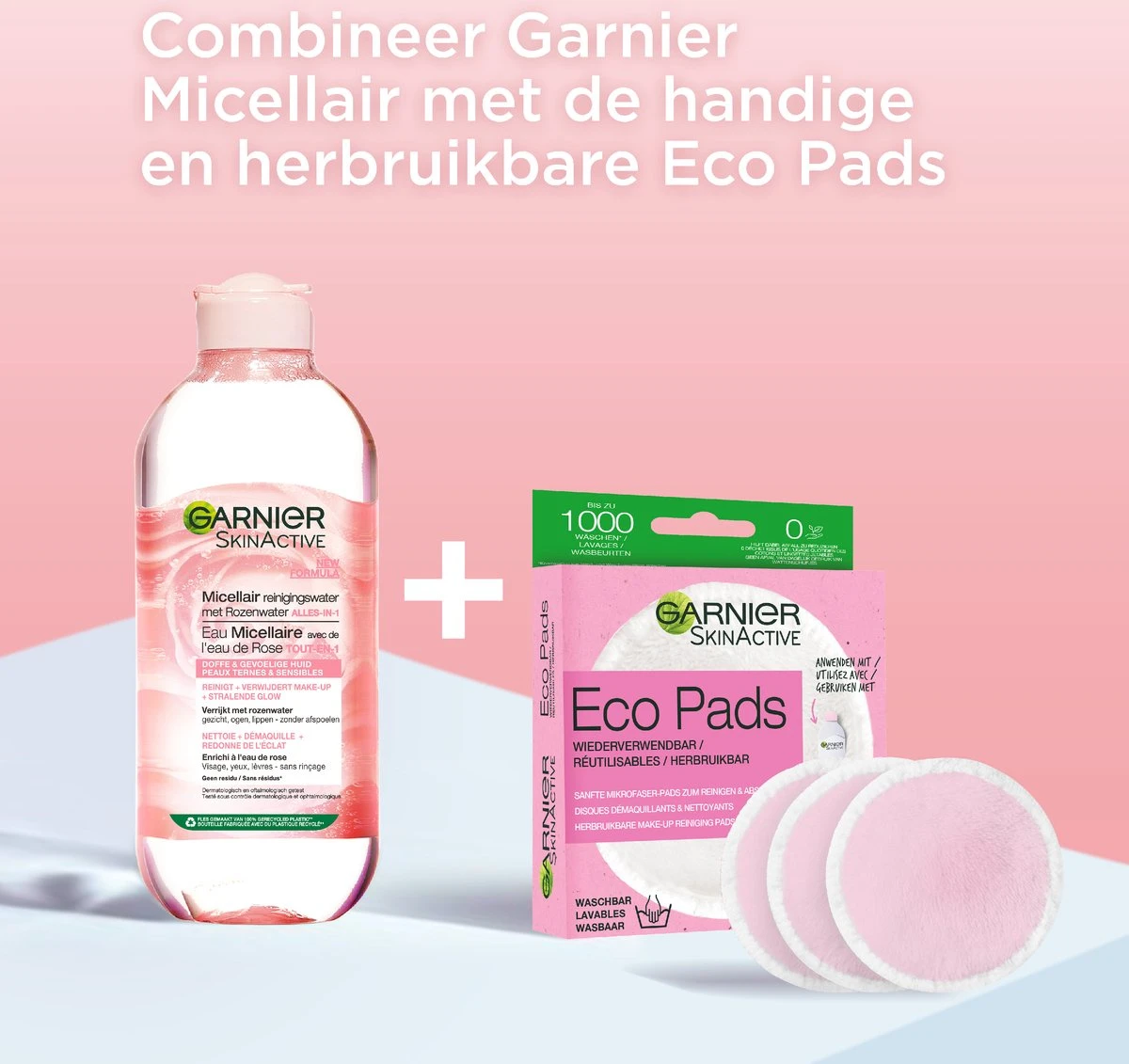 Garnier Skinactive Micellair Reinigingswater Met Rozenwater - 400 Ml 3 Garnier Skinactive Micellair Reinigingswater Met Rozenwater - 400 Ml - Afbeelding 3