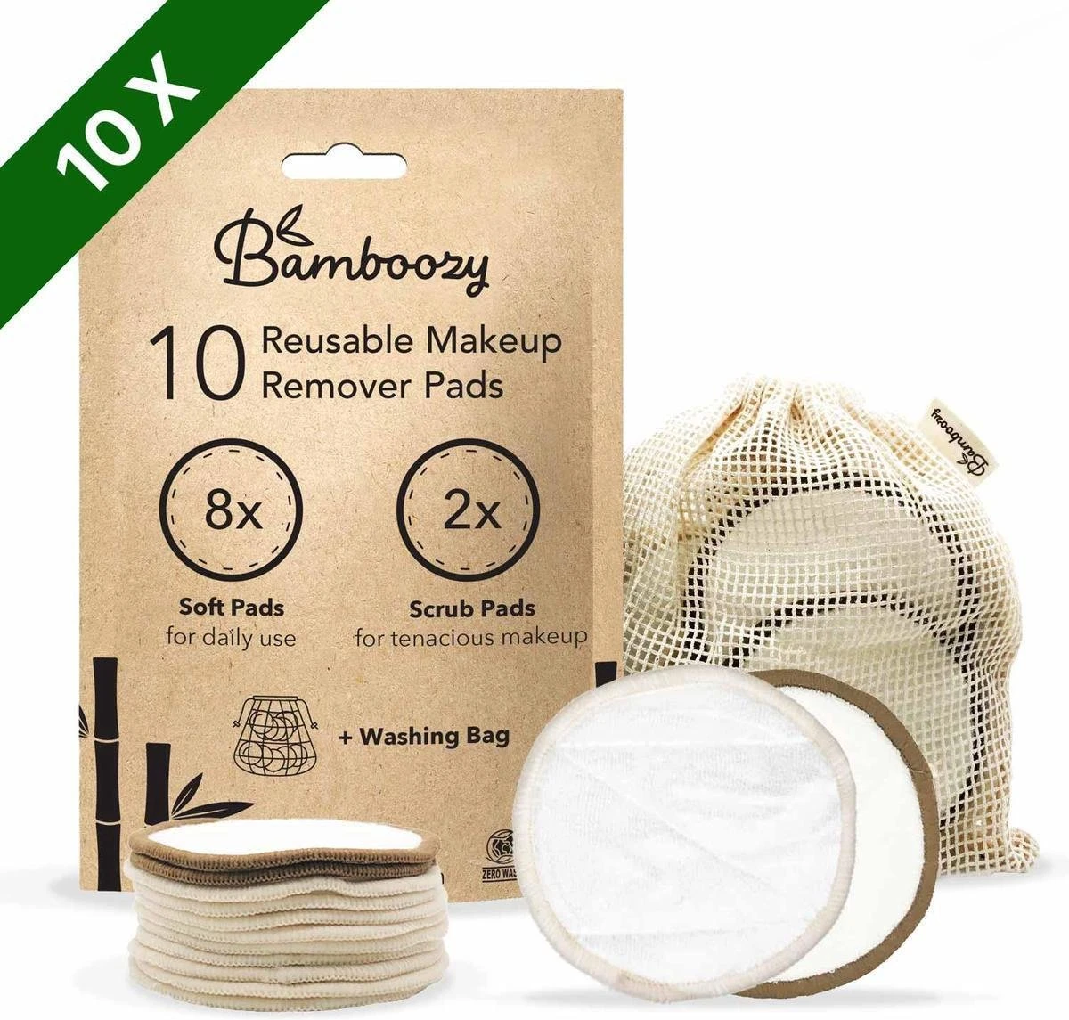 Wasbare Wattenschijfjes 10 Bamboe Wattenschijfjes - Herbruikbare Wattenschijfjes - Make Up Pads Zoogcompressen Zero Waste 1 Wasbare Wattenschijfjes 10 Bamboe Wattenschijfjes - Herbruikbare Wattenschijfjes - Make Up Pads Zoogcompressen Zero Waste