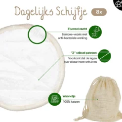 Bamboozy 12 Zwart + Wit Wasbare Wattenschijfjes Herbruikbare Wattenschijfjes Zero Waste Duurzame Bamboe 13 Bamboozy 12 Zwart + Wit Wasbare Wattenschijfjes Herbruikbare Wattenschijfjes Zero Waste Duurzame Bamboe -Goedkope Gezicht Zoet Winkel 1200x1151