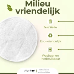 16x Herbruikbare Wattenschijfjes - Wasbare Zachte Wattenschijfjes - Duurzame & Biologische - Inclusief Waszakje -Goedkope Gezicht Zoet Winkel 1200x1163 4