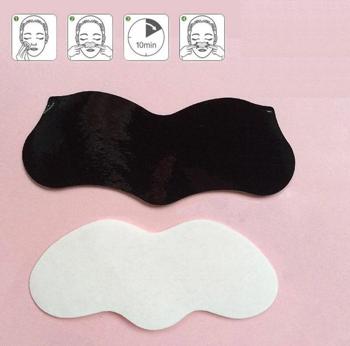 Merkloos Peel Off Mask - Mee-eters Verwijderen - Neus - 20 Strips - Neusstrip - Puistjes - Charcoal - Acne - Acne Behandeling - Diepe Reiniging - Blackhead - Poriën - Mee-eter - Verwijderen 4 Merkloos Peel Off Mask - Mee-eters Verwijderen - Neus - 20 Strips - Neusstrip - Puistjes - Charcoal - Acne - Acne Behandeling - Diepe Reiniging - Blackhead - Poriën - Mee-eter - Verwijderen - Afbeelding 4