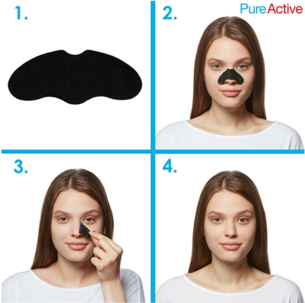 Garnier SkinActive Neus Strips Charcoal - 4 Stuks 5 Garnier SkinActive Neus Strips Charcoal - 4 Stuks - Afbeelding 5